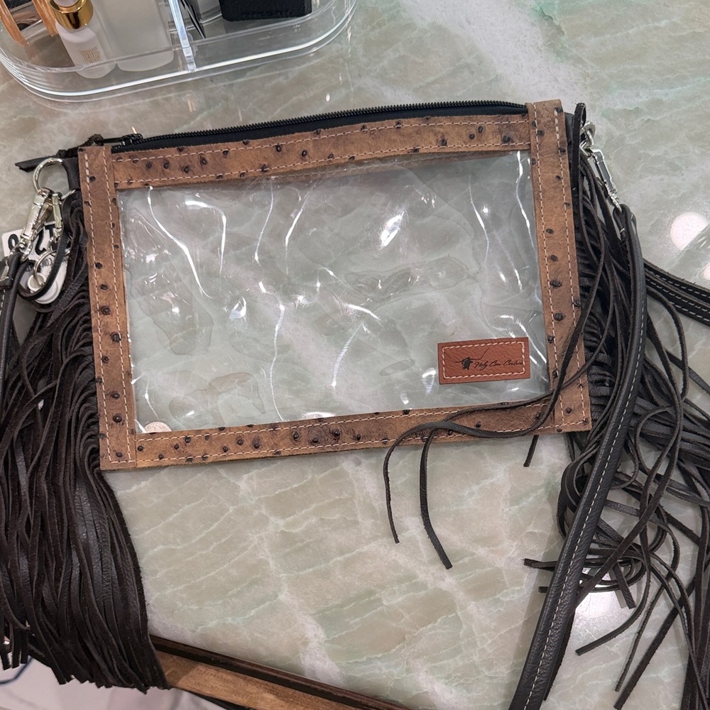 HCC Clear Fringe Crossbody Bag